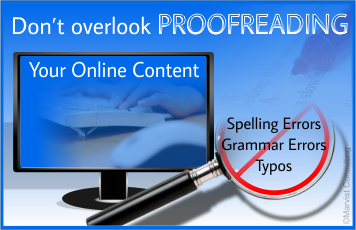 don't overlook proofreading